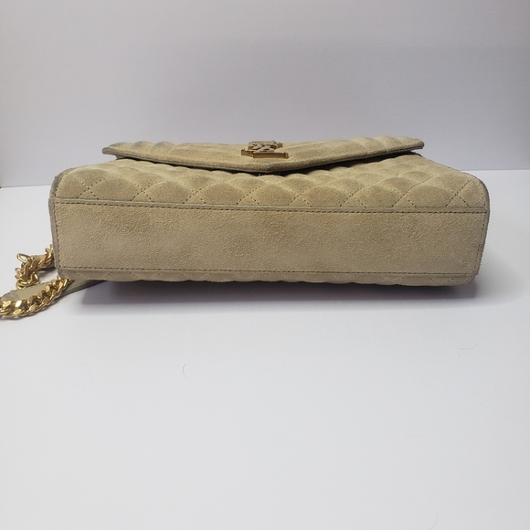 YSL Tan Suede Medium Envelope Chain Shoulder Bag - Saint Laurent - Picture 7 of 11